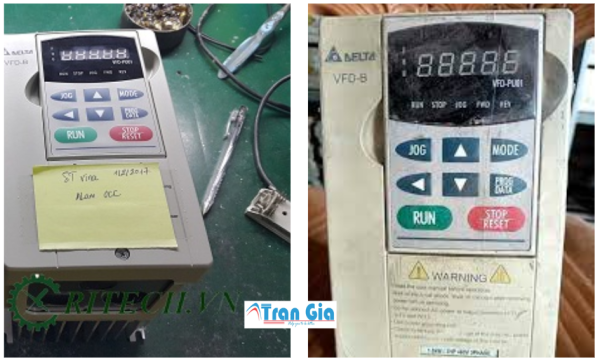 Bảng mã lỗi biến tần Delta, nhận sửa chữa biến tần Delta linh kiện chính hãng 100%