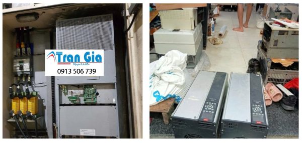 Hình ảnh một số biến tần đang trong quá trình sửa chữa tại Trần Gia Automation 