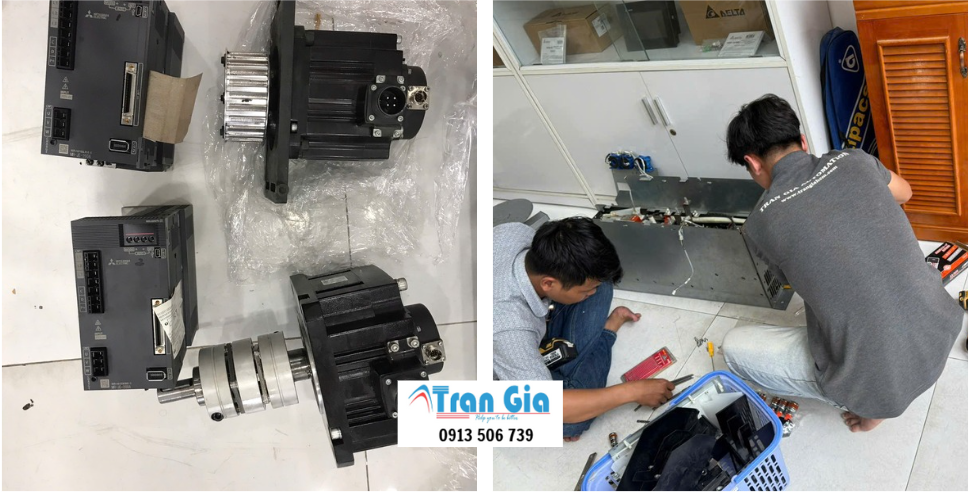 Hình ảnh một số AC Servo đang được sửa tại Trần Gia Automation