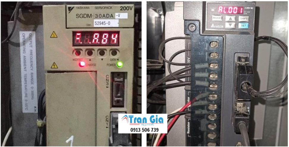 Hình ảnh một số AC Servo đang được sửa tại Trần Gia Automation