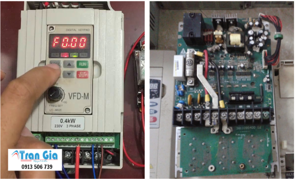 Biến tần báo lỗi GFF Lỗi Chạm Đất Bảng Mã Lỗi Biến Tần