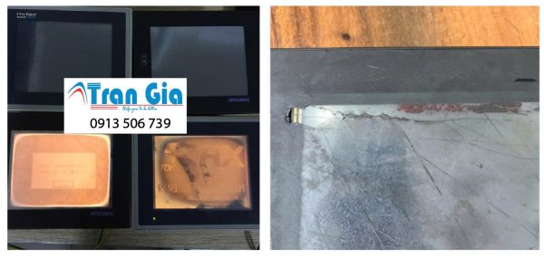 Dưới đây là một số hình ảnh màn hình HMI đang trong quá trình sửa chữa tại TRAN GIA Dưới đây là một số hình ảnh màn hình HMI đang trong quá trình sửa chữa tại TRAN GIA