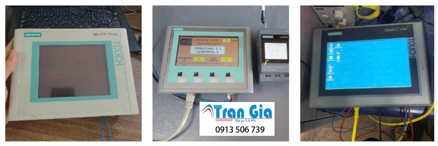 Chuyên nhận sửa màn hình HMI Siemens màn hình bị nhòe không thấy rõ với kinh nghiệm lâu năm