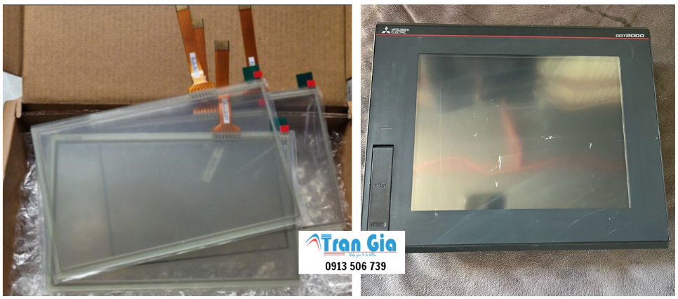Chuyên thay thế tấm kính cảm ứng cho màn hình HMI Mitsubishi GT1030-HWLW, thay cảm ứng lấy nhanh trong ngày giá tốt