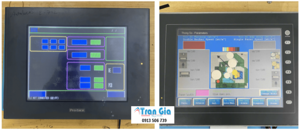 Công ty sửa chữa màn hình cảm ứng HMI Delta-Weinview-Siemens-Proface lỗi hiển thị loang mờ do hư tấm LCD uy tín