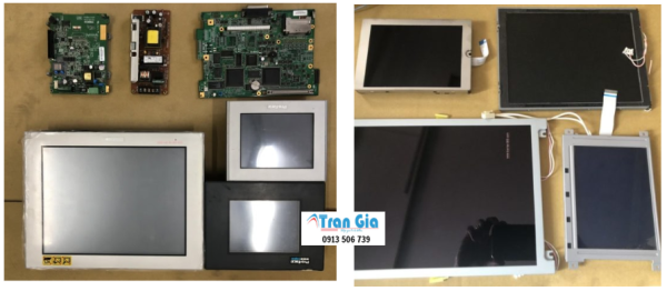 Công ty sửa chữa màn hình cảm ứng HMI Delta-Weinview-Siemens-Proface lỗi hiển thị loang mờ do hư tấm LCD uy tín