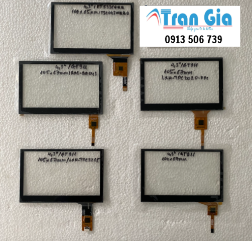 Tấm cảm ứng màn hình cảm ứng điện dung 4.3 inch dùng trong công nghiệp bảo hành 12 tháng Tấm cảm ứng màn hình cảm ứng điện dung 4.3 inch dùng trong công nghiệp bảo hành 12 tháng
