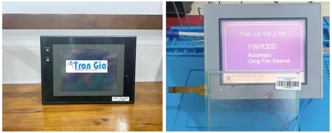 Hình ảnh một số màn hình HMI được trong quá trình sửa chữa tại Trần Gia Automation