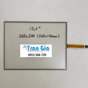 Tấm cảm ứng công nghiệp 12.1 inch cáp 4 dây to 260×200 ( 248×186 ) mm bảo hành toàn quốc