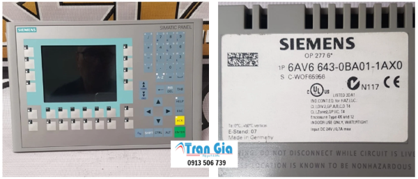 Chuyên sửa chữa HMI Siemens OP277 6AV6643-0BA01-1AX0 bảo hành 3-6 tháng