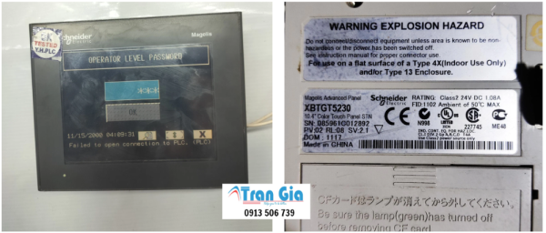 Chuyên sửa HMI Schneider XBTGT5230 bị hư LCD với giá ưu đãi Chuyên sửa HMI Schneider XBTGT5230 bị hư LCD với giá ưu đãi