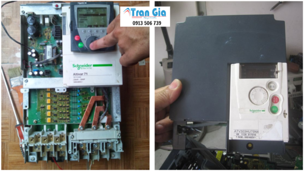 Sửa biến tần Schneider báo lỗi F012 (Xử lý quá tải) và cách sửa với đội ngũ kỹ thuật tay nghề cao