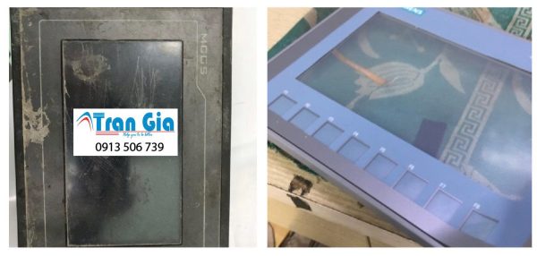 Hình ảnh một số màn hình HMI được trong quá trình sửa chữa tại Trần Gia Automation 