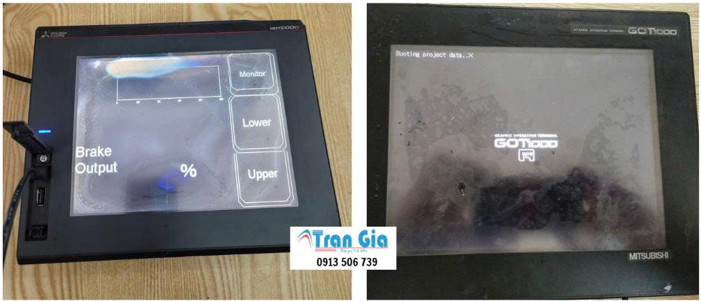 Hình ảnh một số màn hình HMI được trong quá trình sửa chữa
