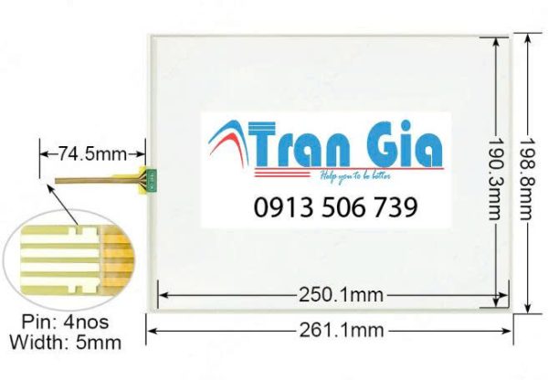 Tấm Cảm Ứng Công Nghiệp 12.1 Inch N010-1201-X901 giá rẻ