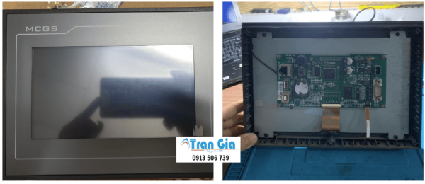 Chuyên khắc phục lỗi, sàn hình cảm ứng HMI mcgsEpc Model: EPC7062DL Serial: 1646 Lỗi mất hiển thị xử lí lỗi gấp trong ngày