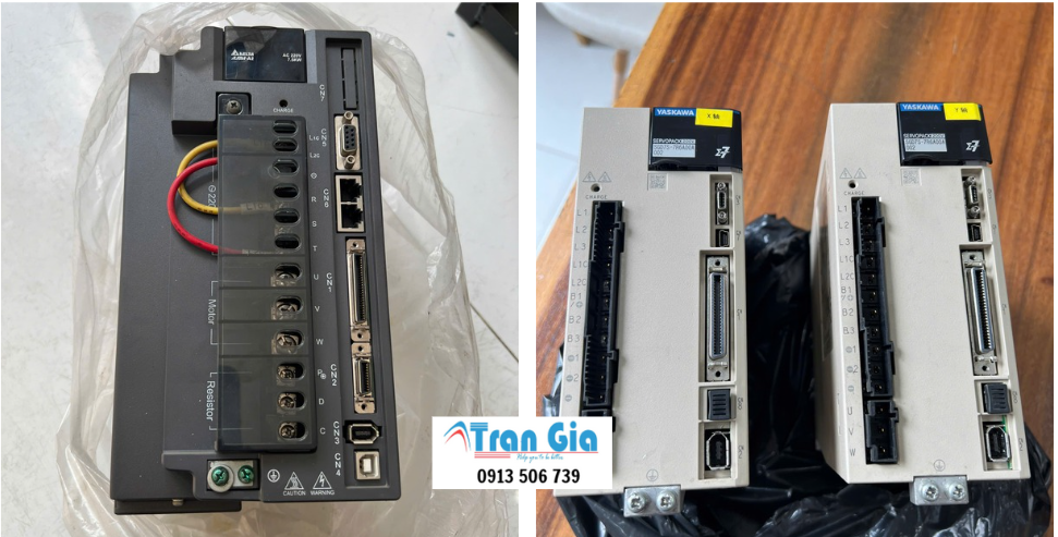Hình ảnh một số AC Servo đang được sửa tại Trần Gia Automation