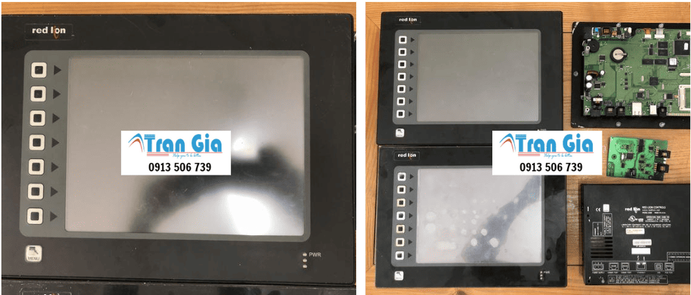 Hình ảnh màn hình HMI đang trong quá trình sửa chữa