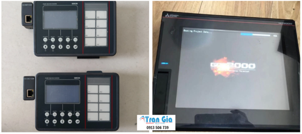 Công ty sửa chữa màn hình cảm ứng HMI Mitsubishi Model: GS2107-WTBD Serial: 013A Lỗi vỡ cảm ứng bảo hành toàn quốc