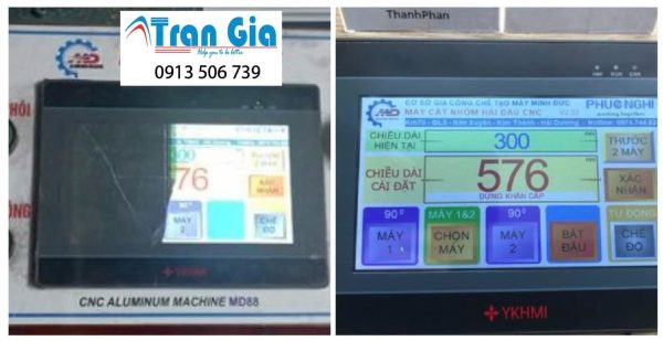 Công ty chuyên nhận thay linh kiện, sửa màn hình YKHMI MD430-V1.0 Serial:0725 Lỗi phím sang trái,bấm không có tín hiệu xử lý gấp trong ngày