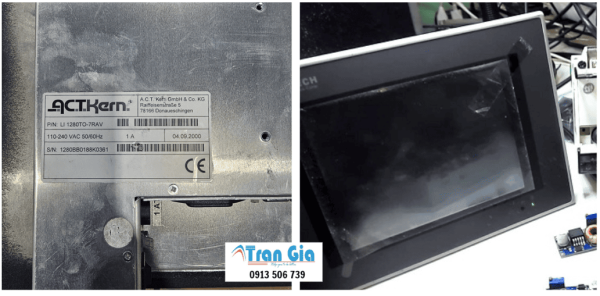 Chuyên nhận sửa chữa, thay linh kiện màn hình cảm ứng HMI ACT Model: ACT6070C-B Serial: 0121 liệt cảm ứng, bị ố, sọc màn hình kinh nghiệm 15 năm