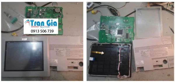 Sửa Màn hình HMI Idec Model HG2A-SB22CF Serial 2Y05 Lỗi màn hình sáng tối xử lí gấp trong ngày