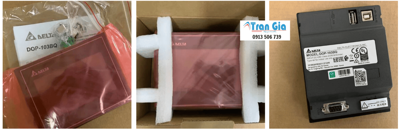 Hình ảnh kho hàng màn hình Delta tại Trần Gia Automation