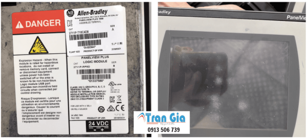 Địa chỉ lâu năm sửa màn hình HMI Allen-Bradley bị loang màn hình, ố vàng LCD, không lên nguồn