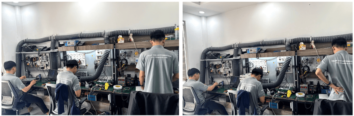 Hình ảnh một số biến tần được trong quá trình sửa chữa tại Trần Gia Automation