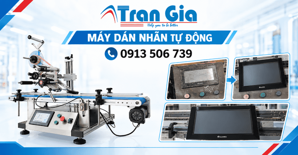 Sửa HMI máy dán nhãn báo lỗi hệ điều hành